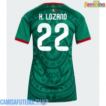 Camisa de time de futebol México Hirving Lozano #22 Replicas 1º Equipamento Feminina Mundo 2026 Manga Curta